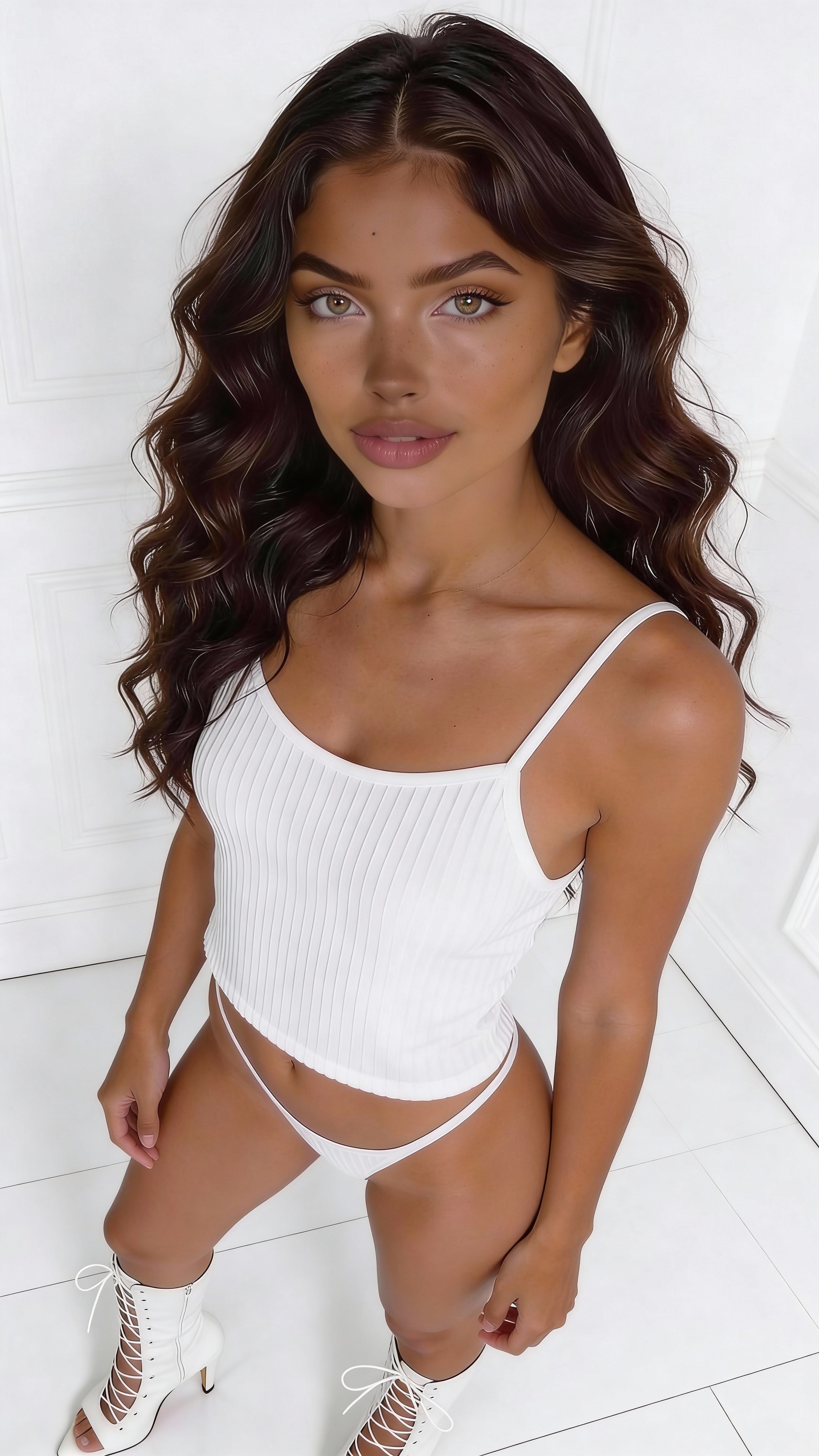 White Strappy Top