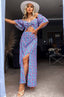 Floral Cut Out Maxi Dress