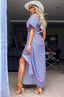 Floral Cut Out Maxi Dress