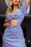 Floral Cut Out Maxi Dress