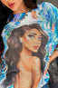 Girl Printed Batwing Top